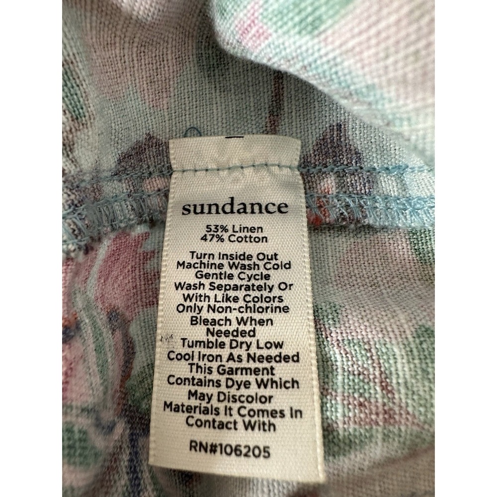 Sundance Shorts Women's Size 2 Linen Blend Bohemian Flower‎ Beach Resort Pockets - Picture 4 of 7